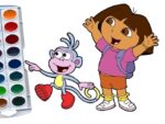 Dora The Explorer Coloring Guide